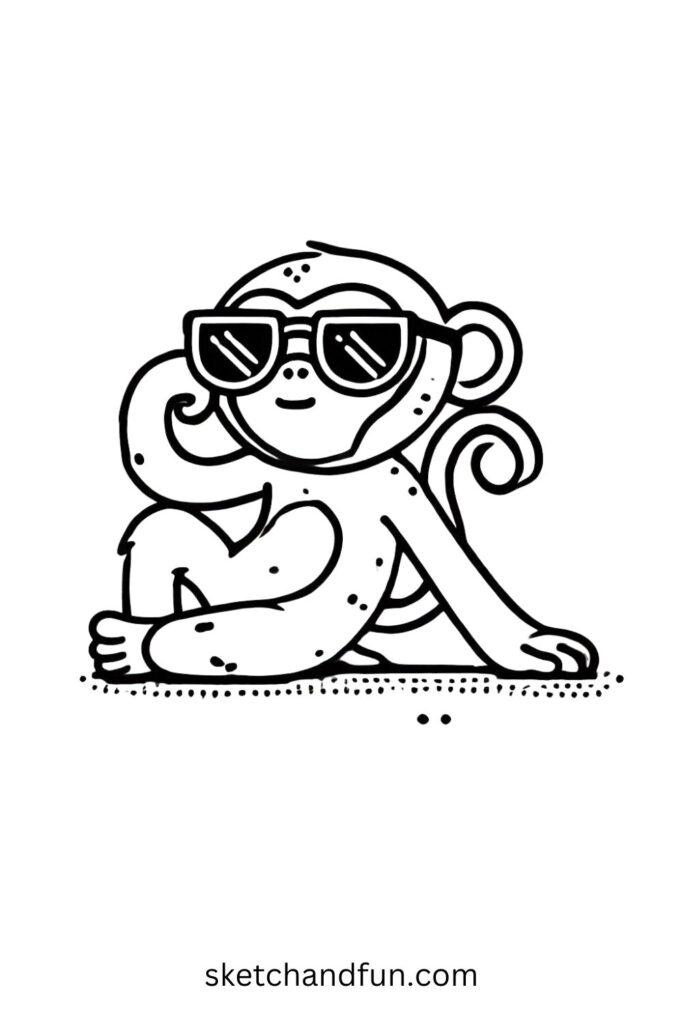 Monkey with Sunglasses
