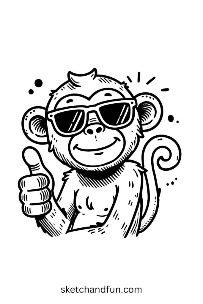 Monkey with Sunglasses