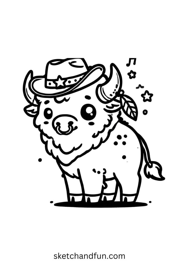 Bison with a Hat 