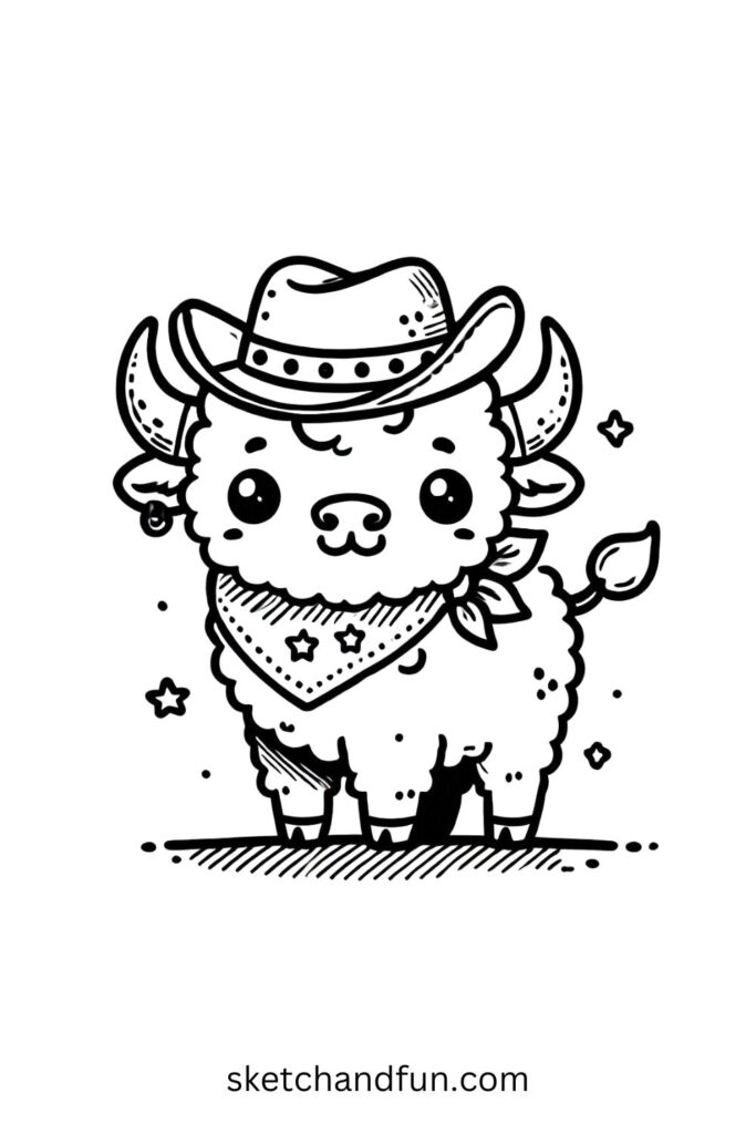 Bison with a Hat 