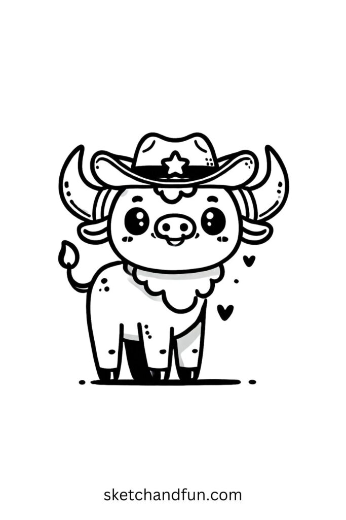 Buffalo in a Hat 