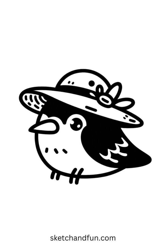 Crow Wearing a Hat 🎩