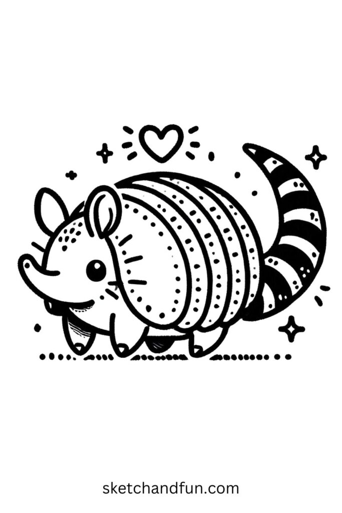 Armadillo with Heart 