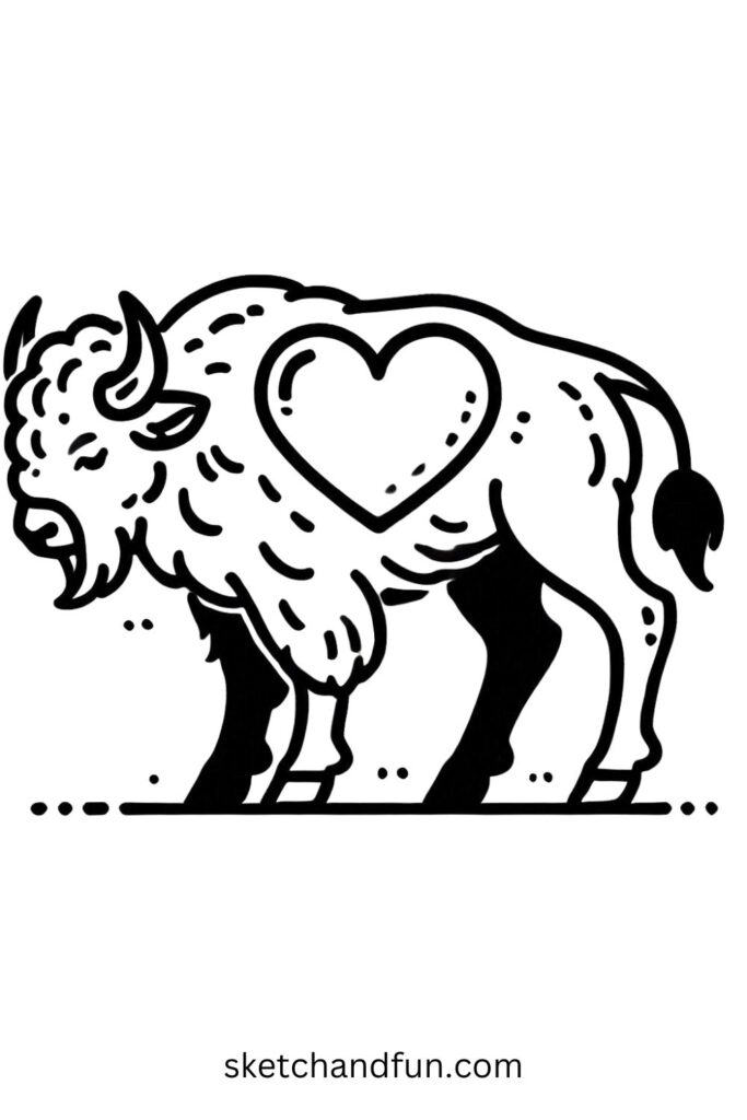 Heart-Shaped Bison 