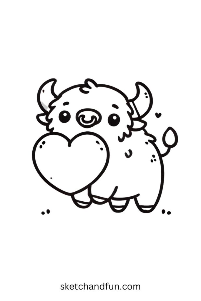 Buffalo with a Heart 