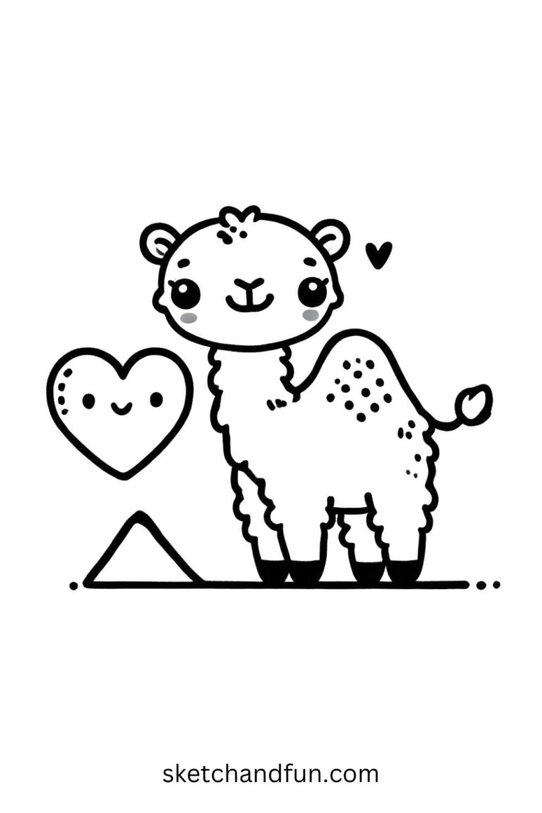 39-easy-cute-camel-drawing-ideas-sketch-and-fun