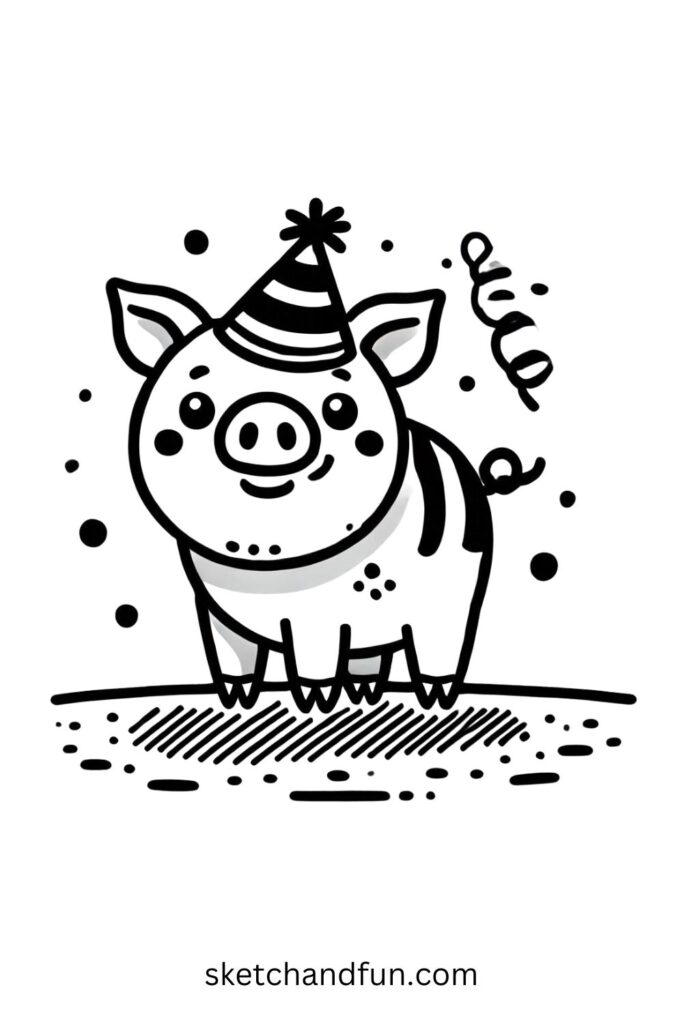 Boar with a Party Hat