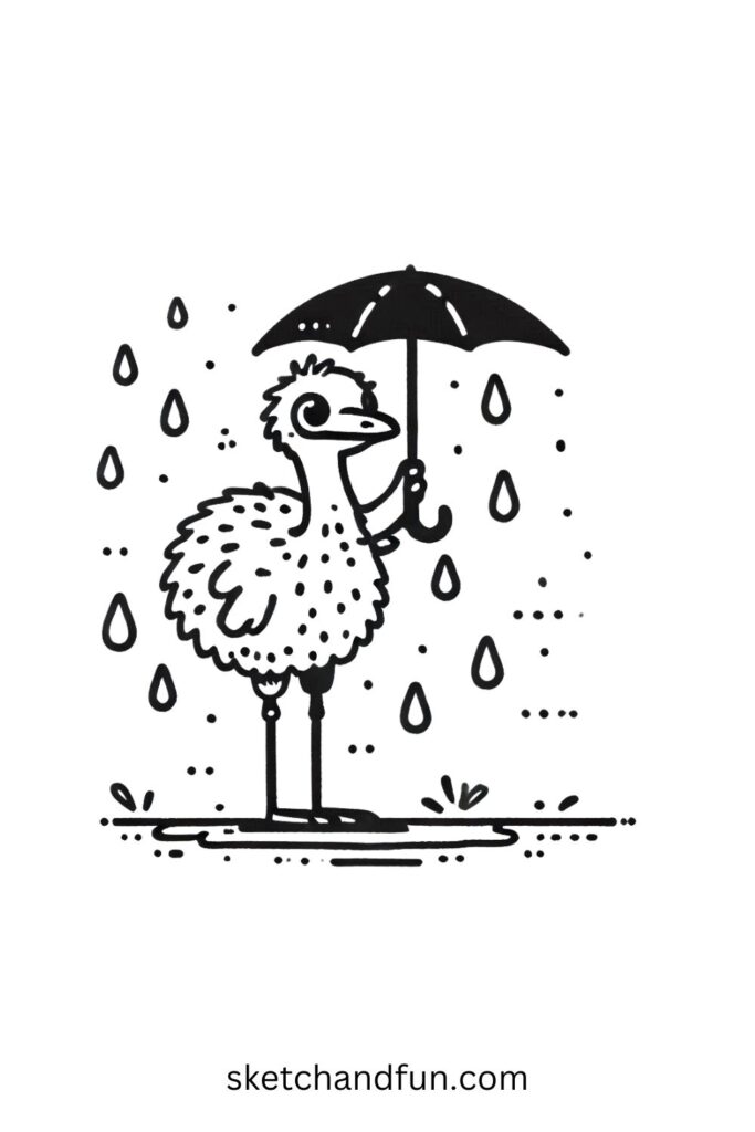 Rainy Day Emu 