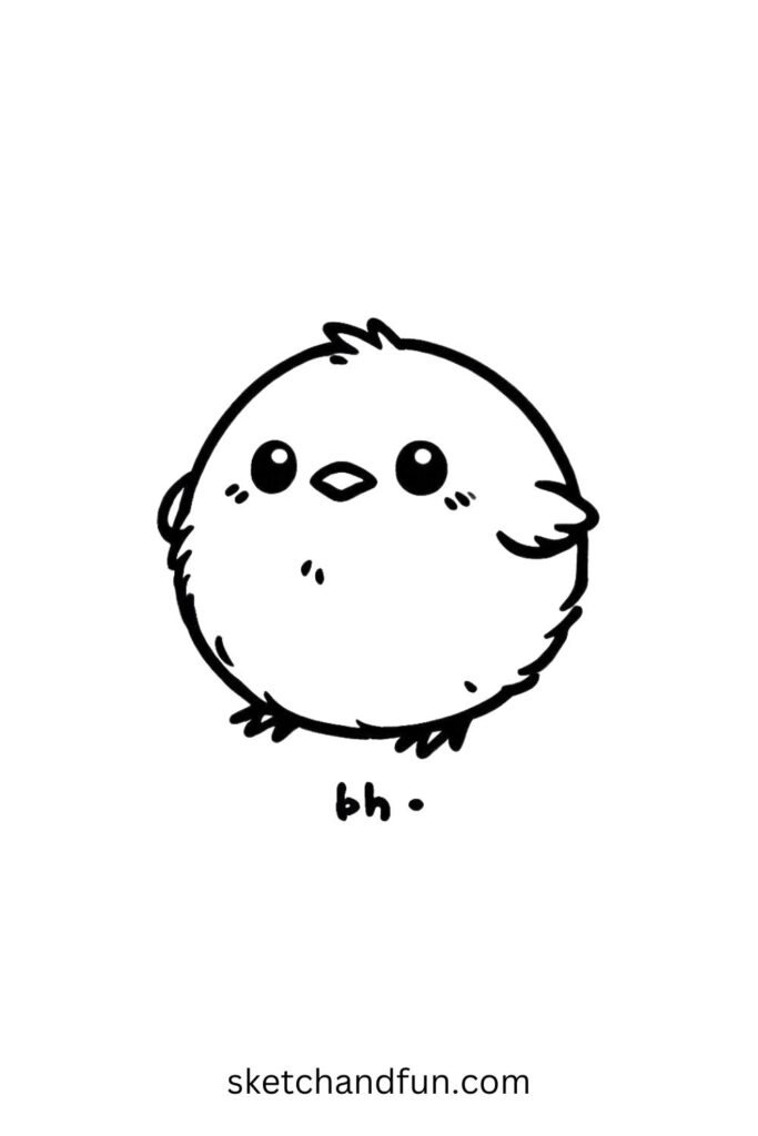 Adorable Round Chick 