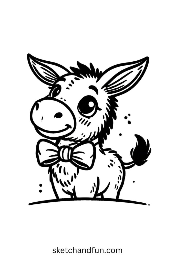 Bowtie-Wearing Donkey