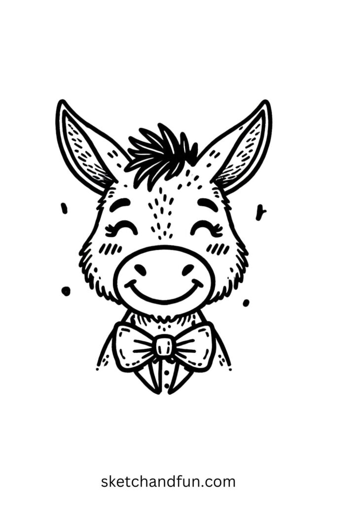 Bowtie-Wearing Donkey