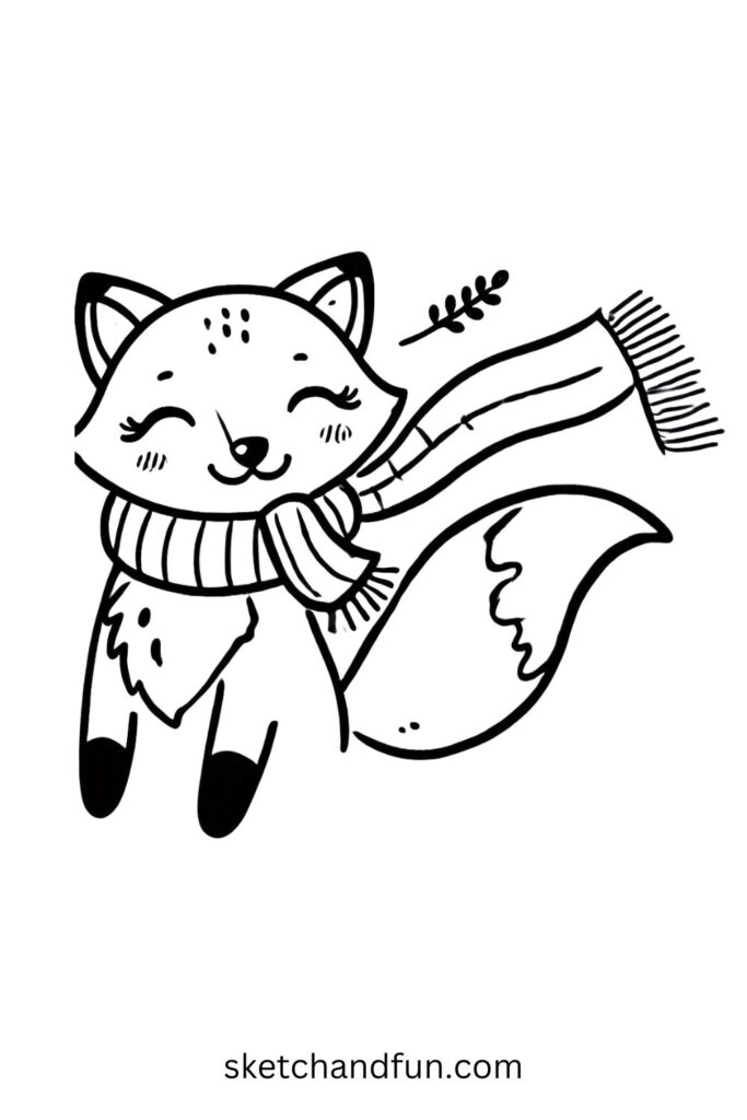 Fox in a Scarf 