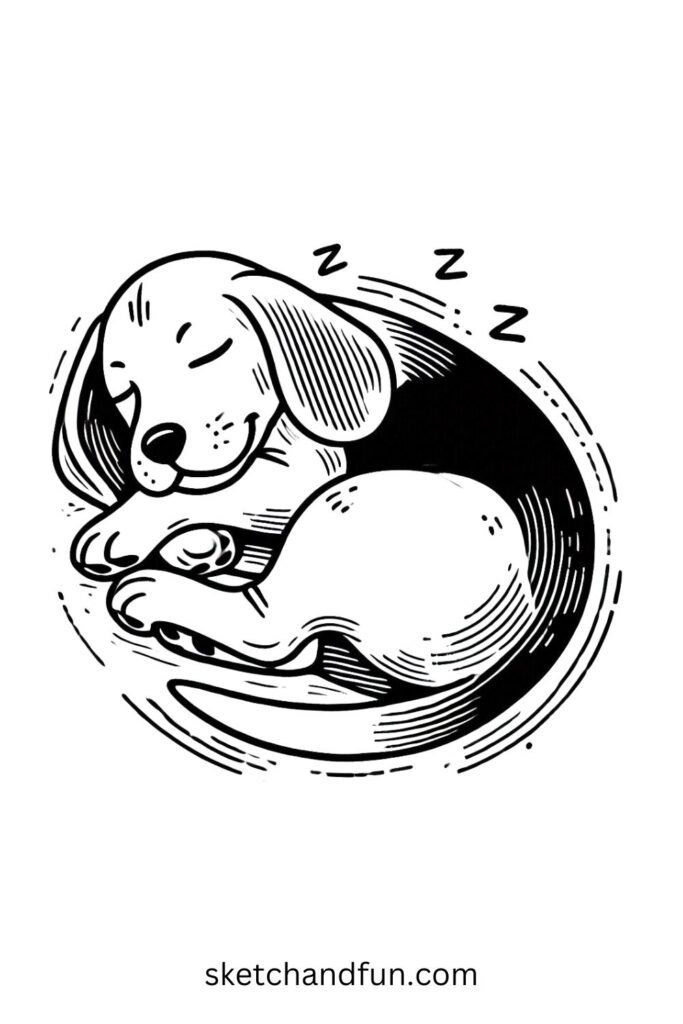 Sleeping Beagle Dreaming 🌙