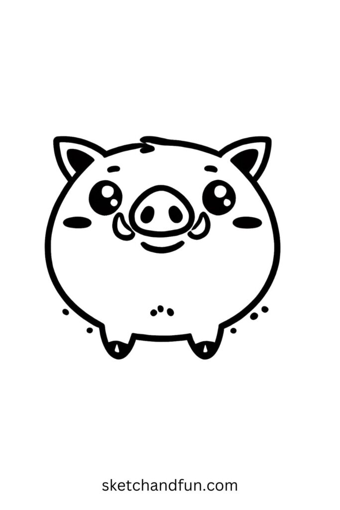 Smiling Boar Face 