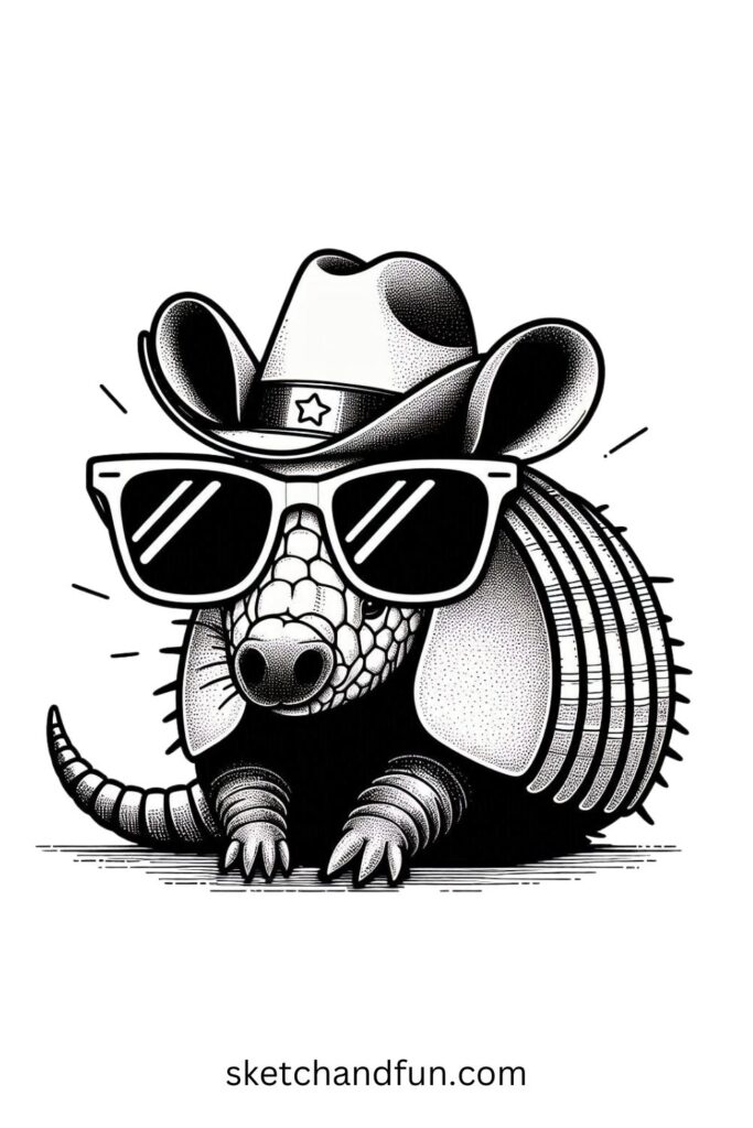 Armadillo with Sunglasses 