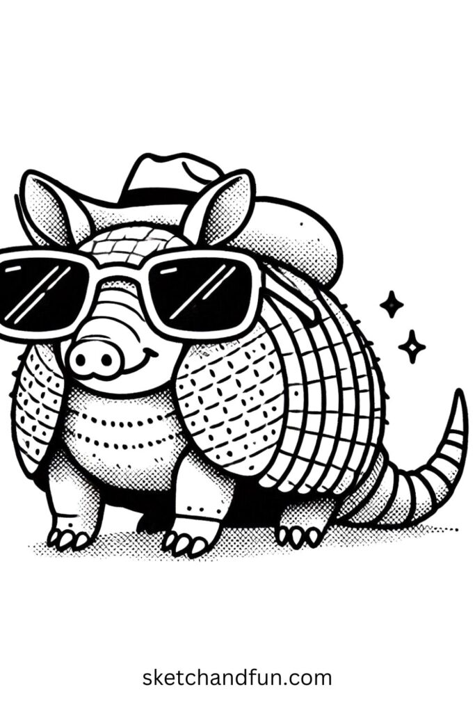 Armadillo with Sunglasses 