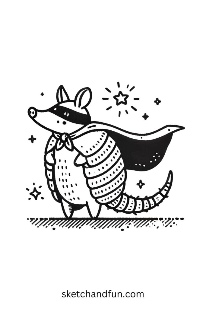 Superhero Armadillo