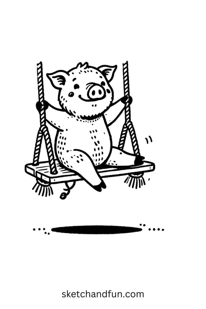 Boar on a Swing 