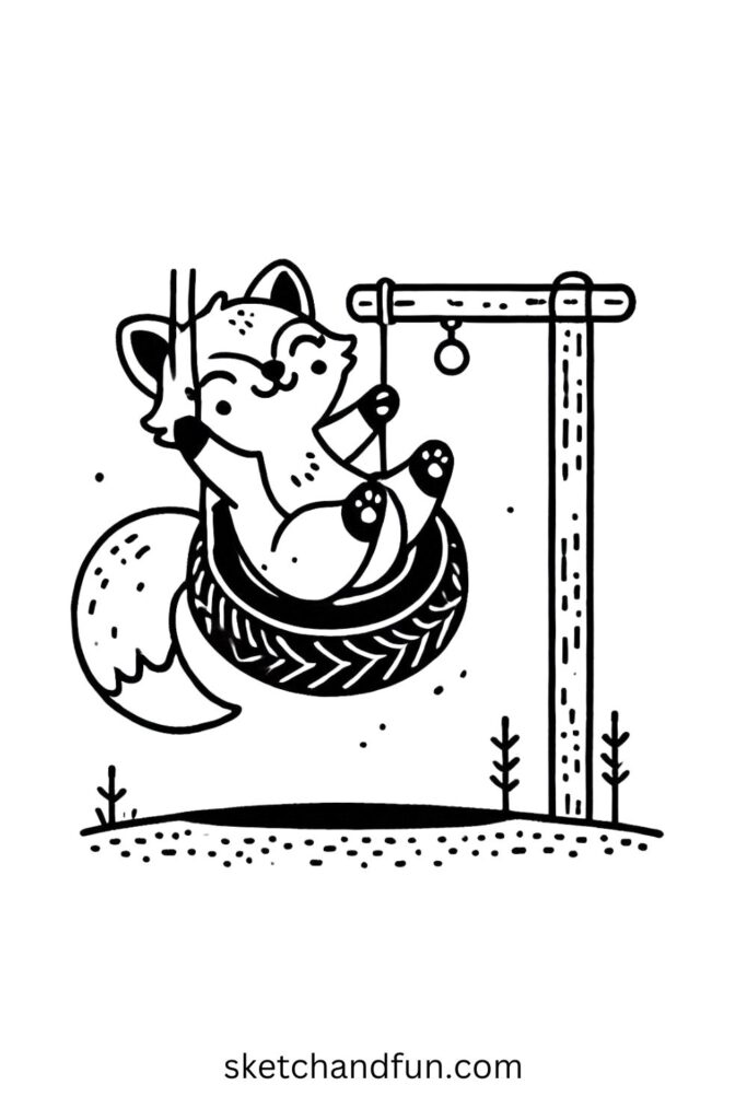 Fox on a Swing 