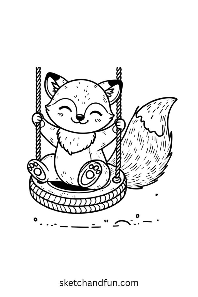 Fox on a Swing 