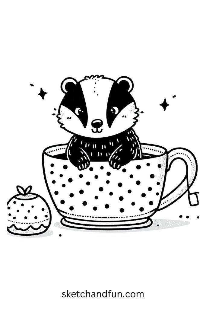 Badger in a Teacup 