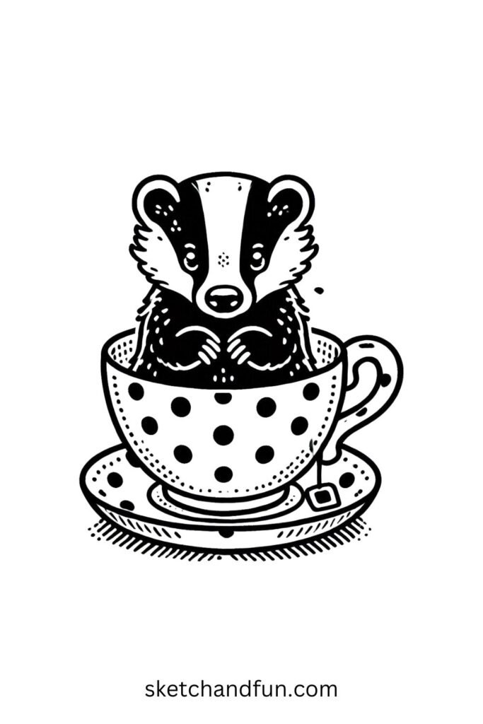 Badger in a Teacup 