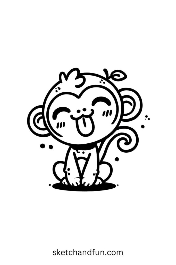 Cheeky Monkey Sticking Out Tongue
