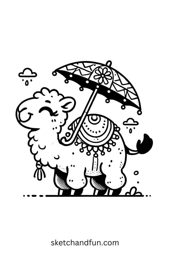 Camel with an Umbrella