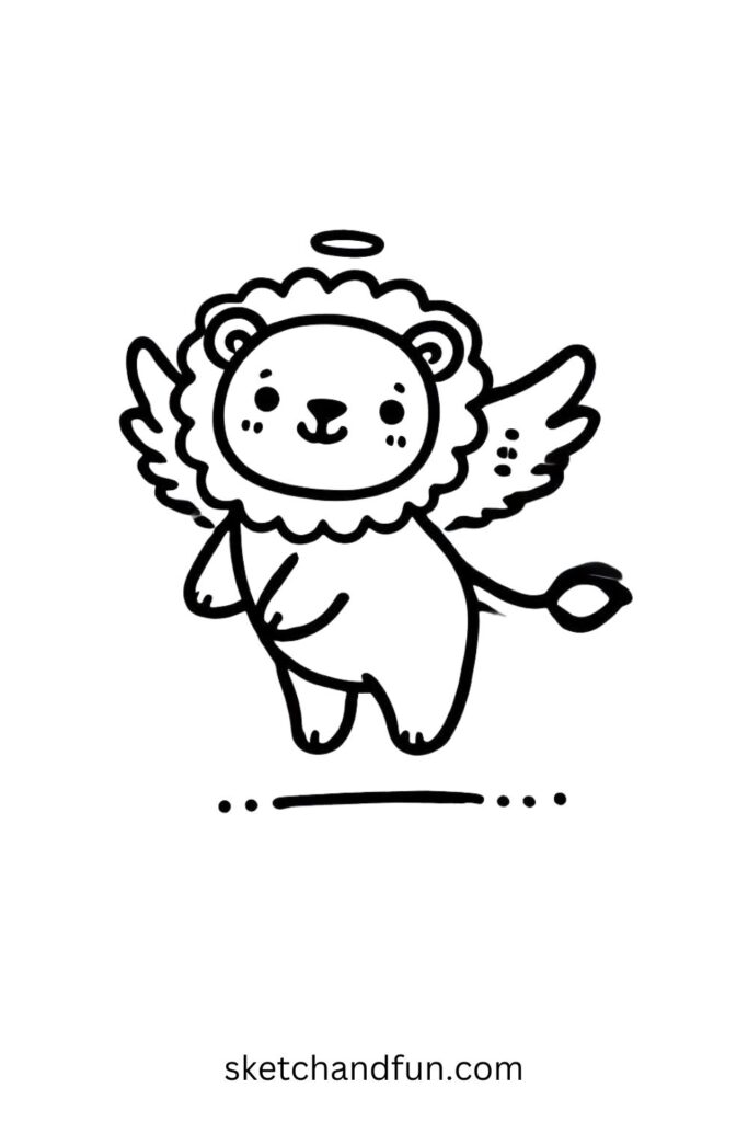 Lion with Tiny Wings