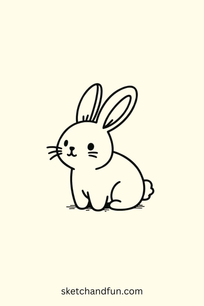 Easy Animal To Draw, Rabbit/Bunny Drawing