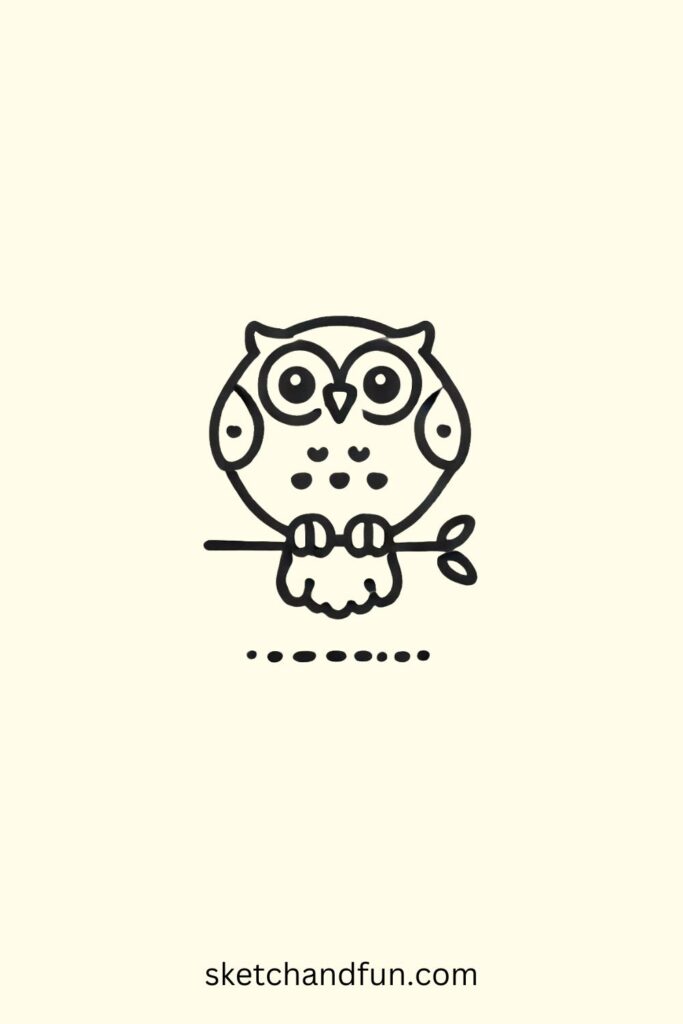 East To Draw, Simple Cartoon Owl Drawing