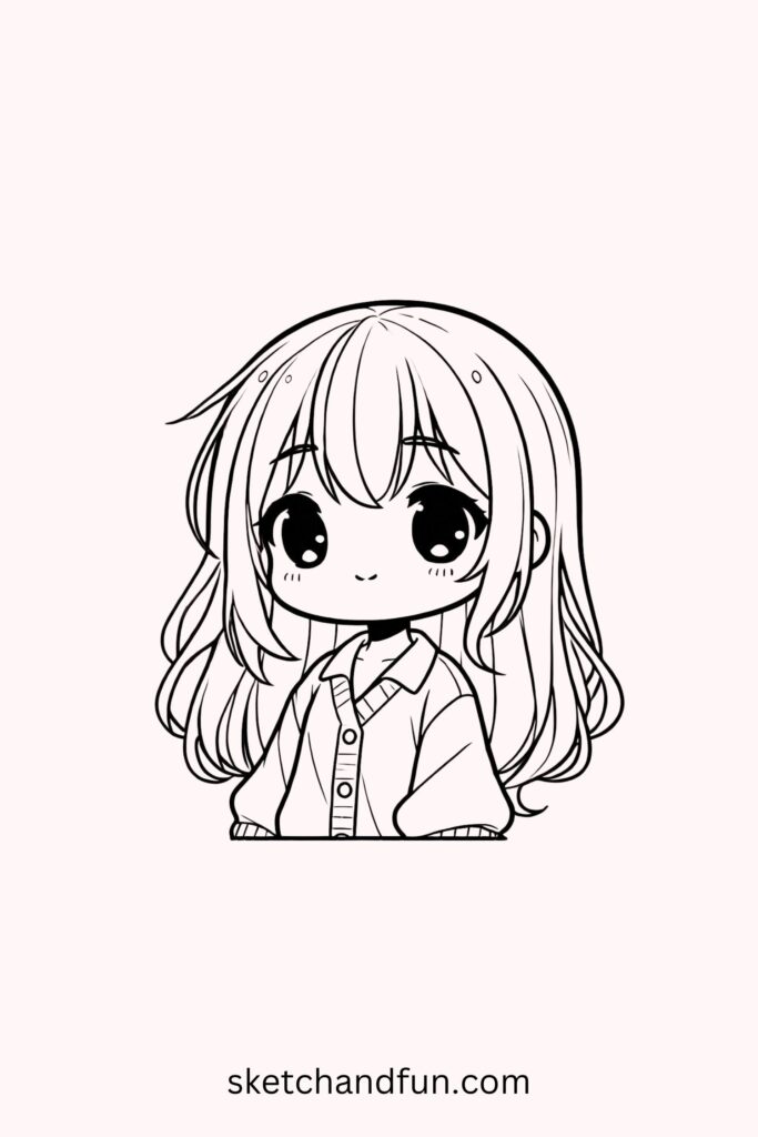 Cute Anime Girl Drawings, Chibi Anime Girl Drawing