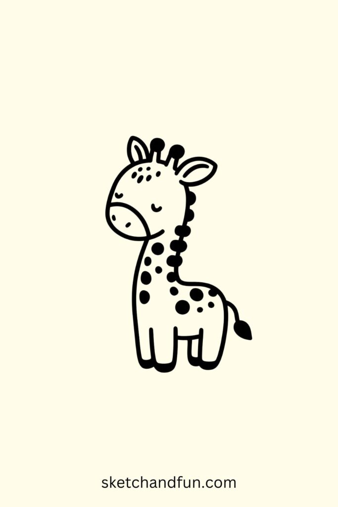 Animal Sketches, Giraffe Drawing