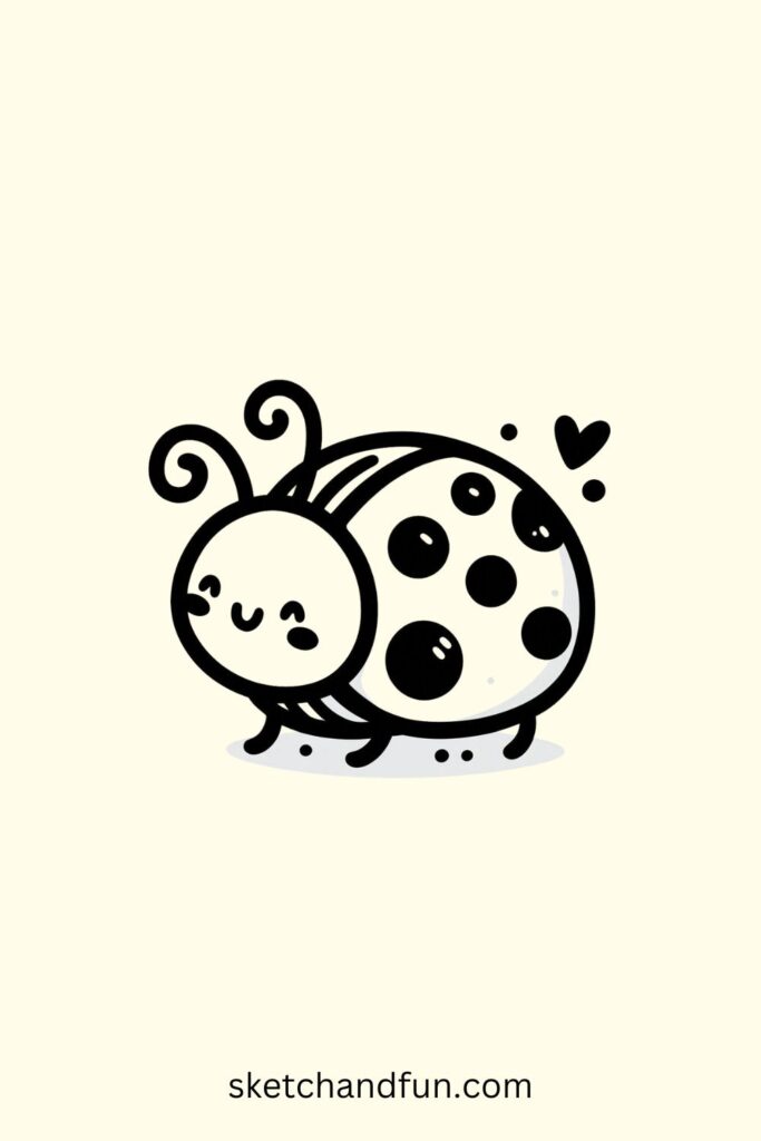 Easy Animal To Draw, Ladybug Drawing