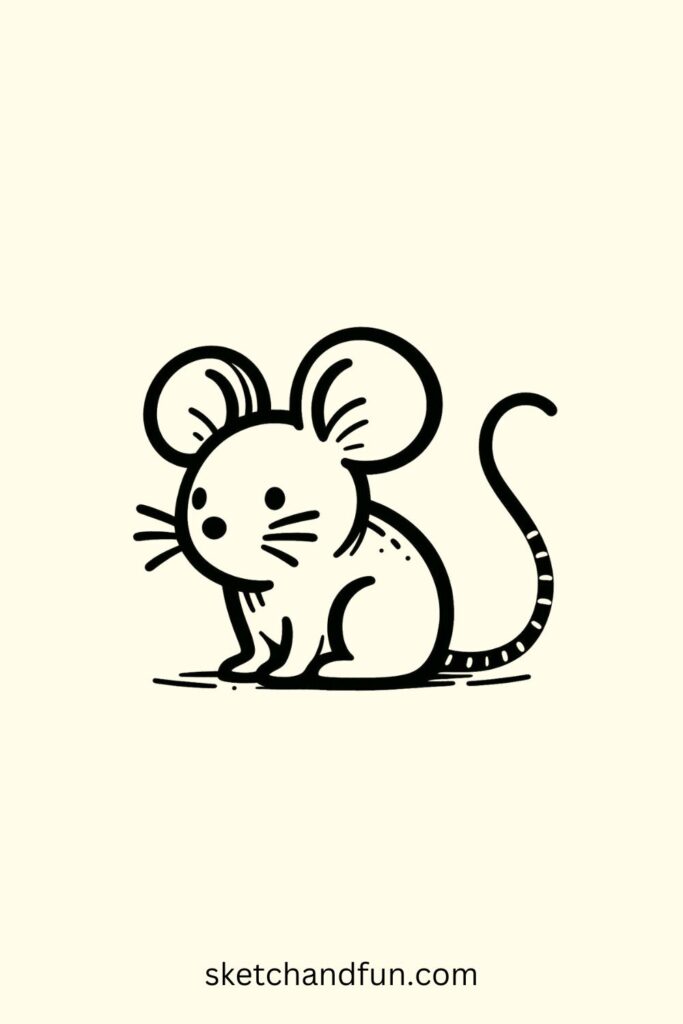 Cute Animal Drawing, Mouse Drawing