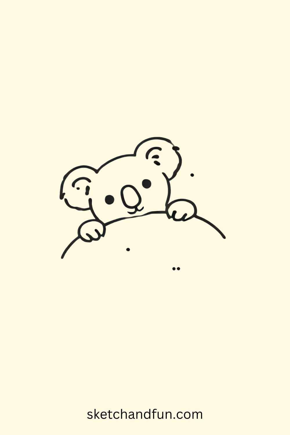 🐨 39  Easy Cute Koala Drawing Ideas Sketch and Fun
