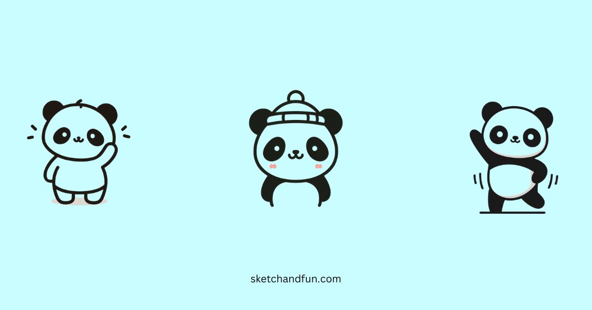 ð¼39+ Easy Cute Panda Drawing Ideas ✨