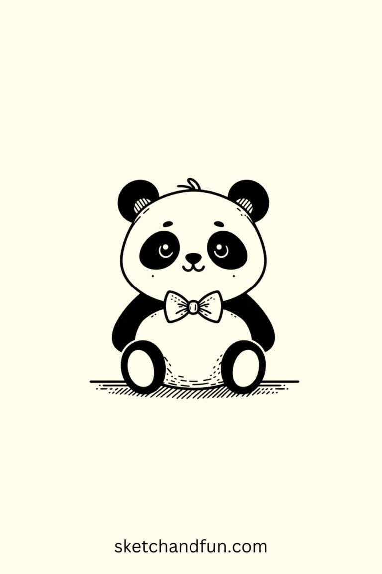 39  Easy Cute Panda Drawing Ideas Sketch and Fun