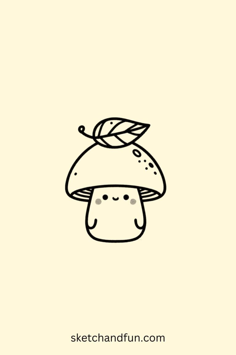 39  Easy Cute Mushroom Drawing Ideas Sketch and Fun