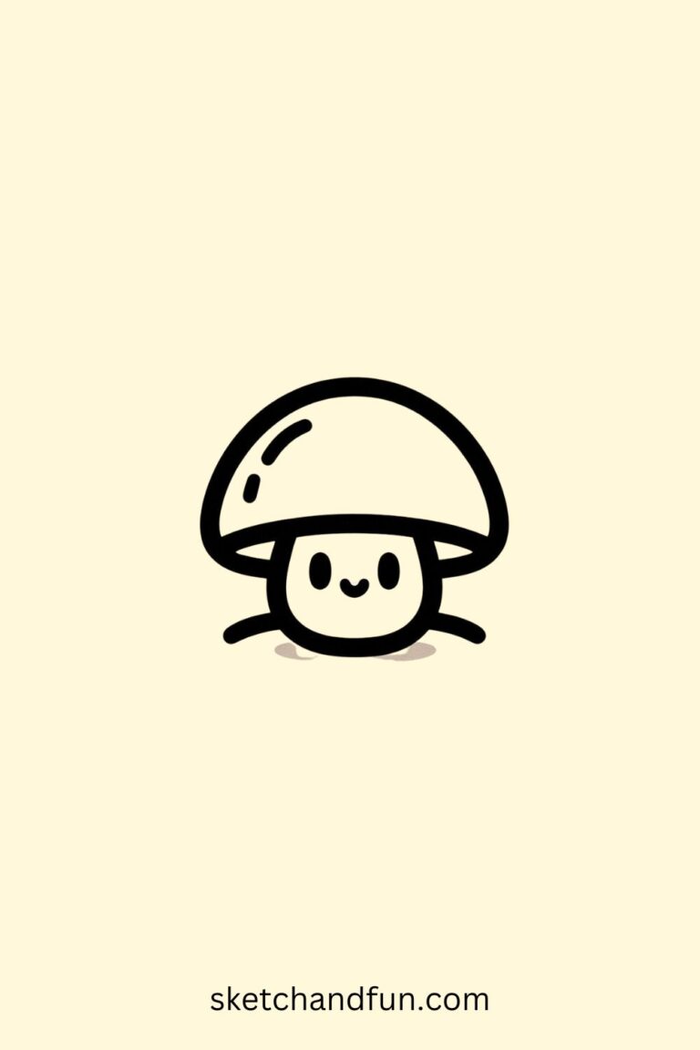 39  Easy Cute Mushroom Drawing Ideas Sketch and Fun