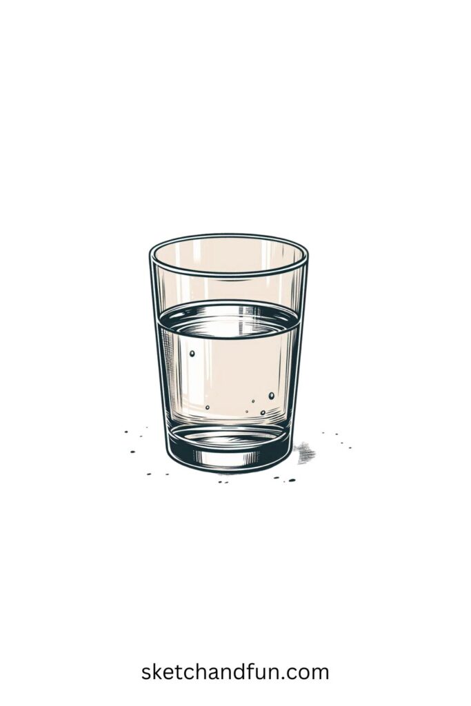 Easy Sketches, A Glass of Water