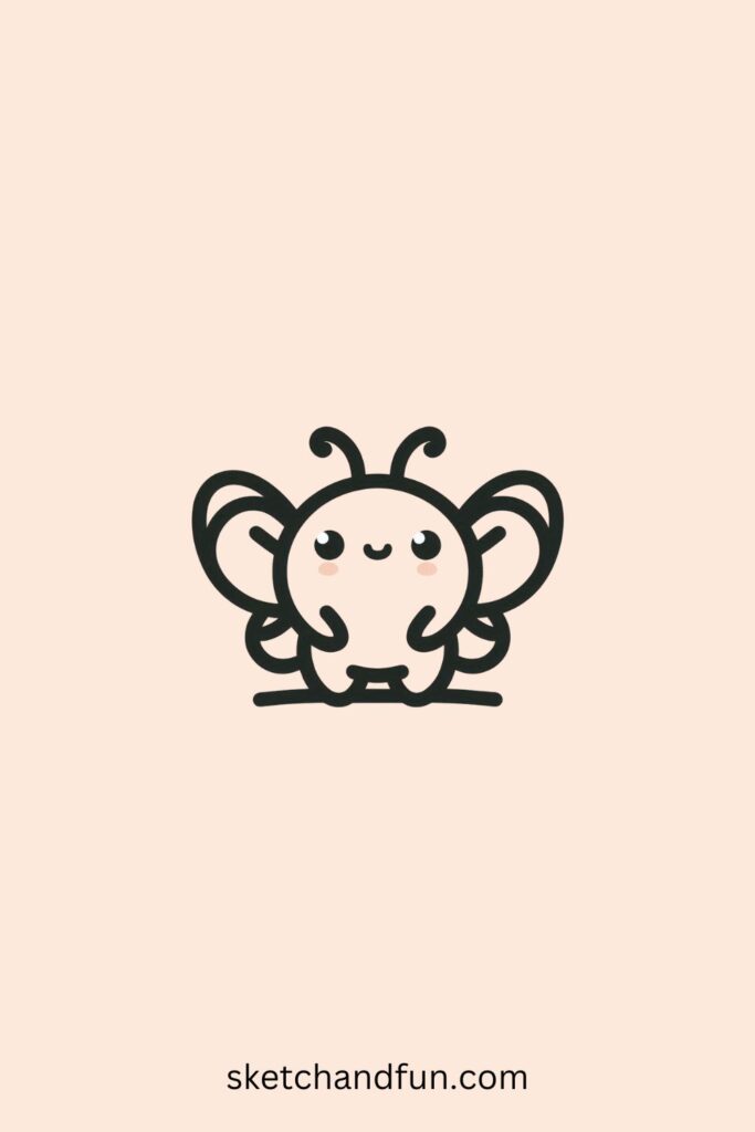 Baby Butterfly Drawing