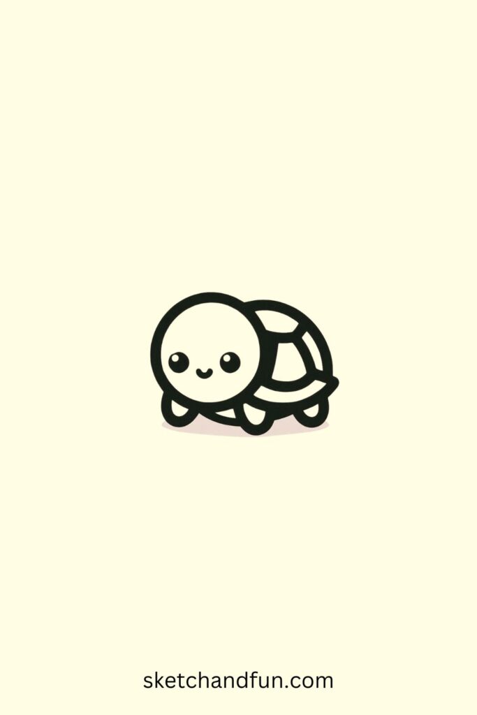 Baby Turtle Drawing Easy