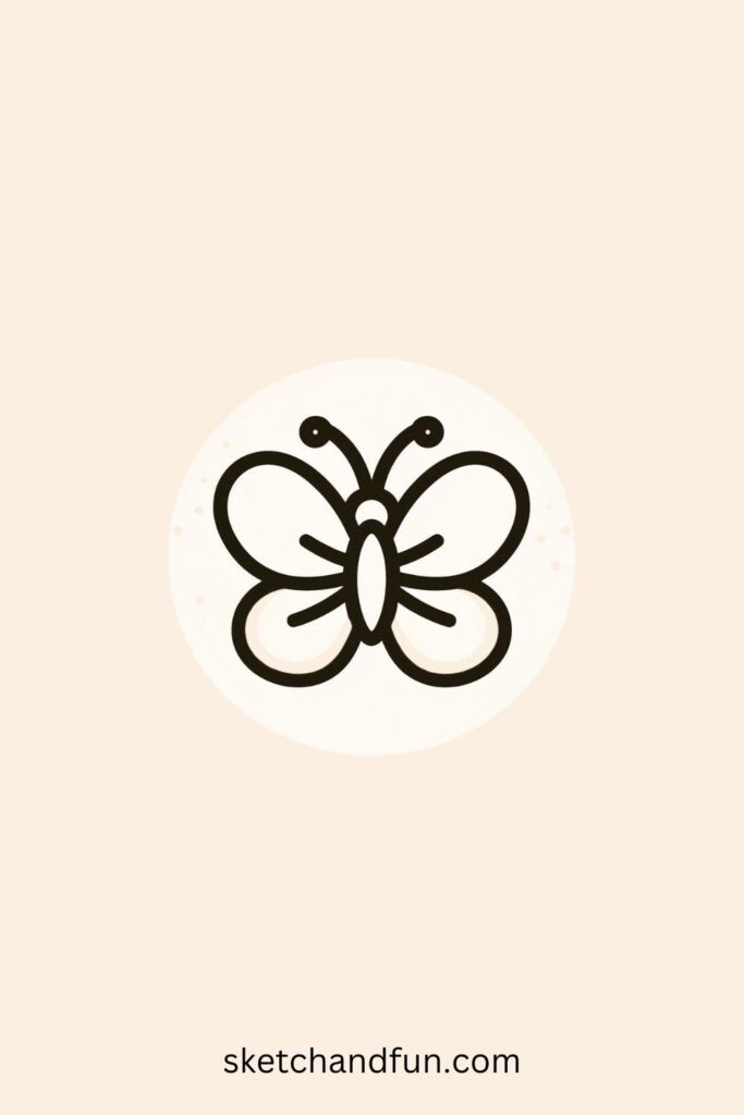 Basic Butterfly Drawing