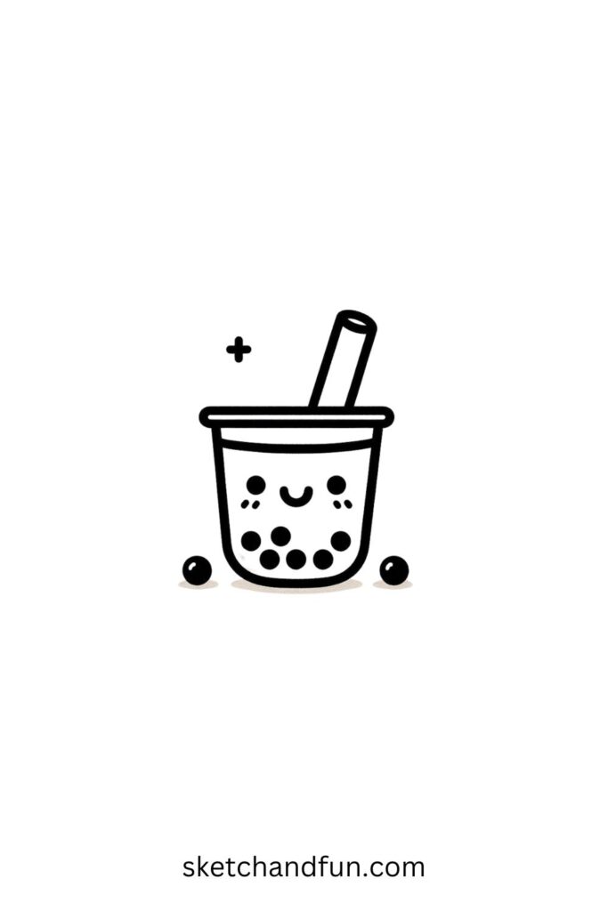 Easy Cute Doodles Draw Step By Step, Boba Tea