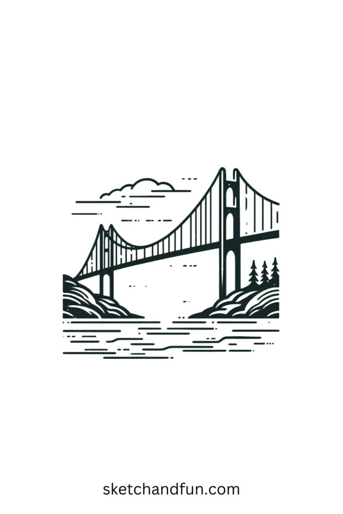 Easy Sketches To Draw, Bridge