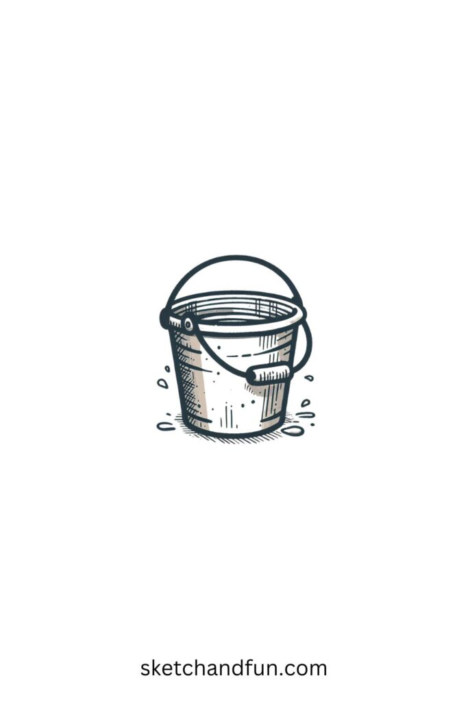 Easy Sketch Drawing Ideas, Bucket 
