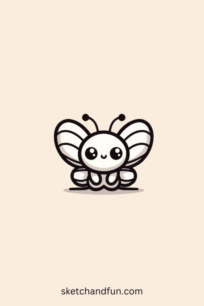 Cartoon Butterfly Drawing