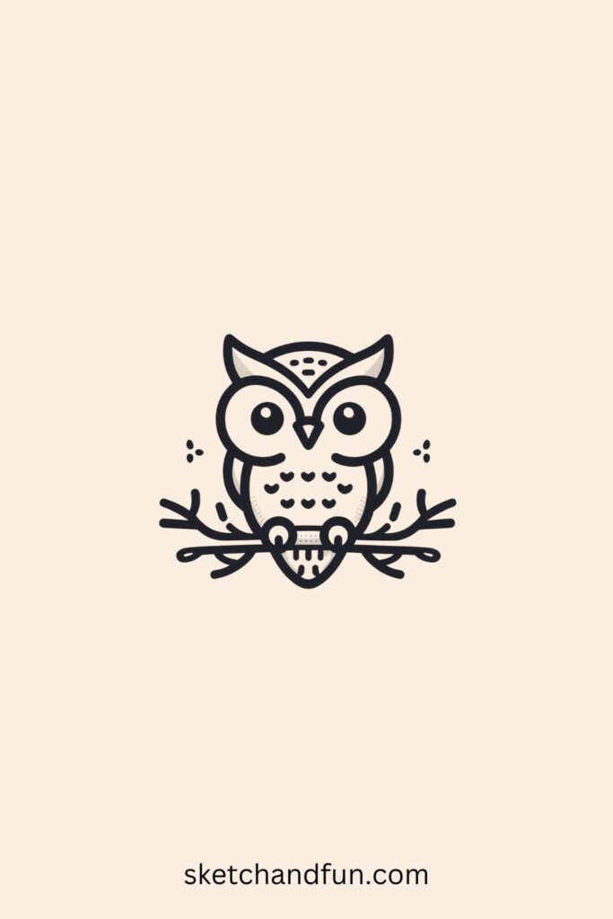 Bird Drawing Cute, Cartoon Owl