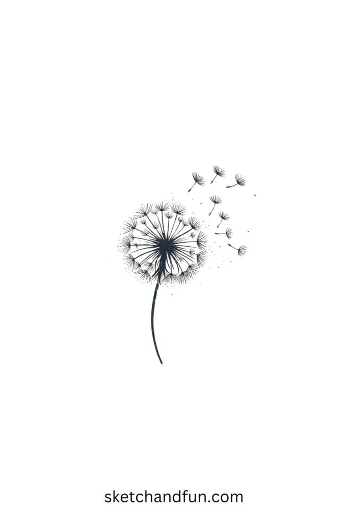 Sketch Drawing Ideas, Dandelion
